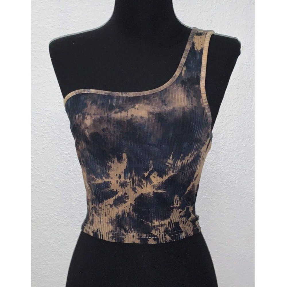 One shoulder Tie Dye Tank Top 🖤